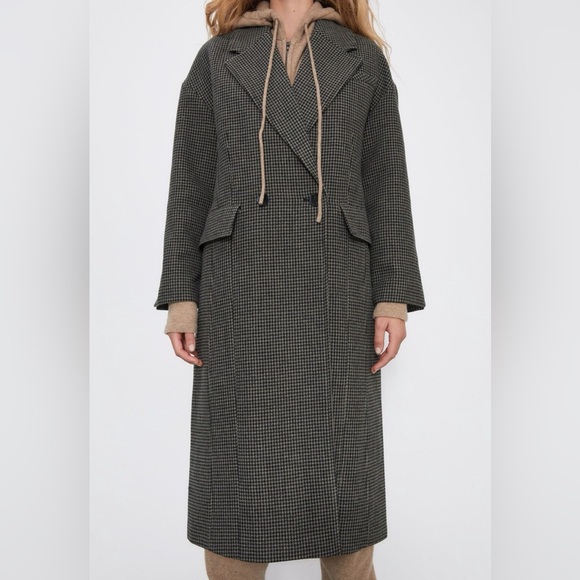 Zara Jackets & Blazers - Zara Woven Wool Blend Trench Coat